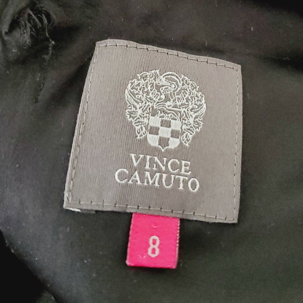 VINCE CAMUTO Black Cap Sleeve Sheath Dress - Picture 6 of 11